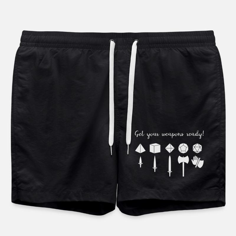 Préparez vos armes (Stylo & Papier) - Short de bain - noir