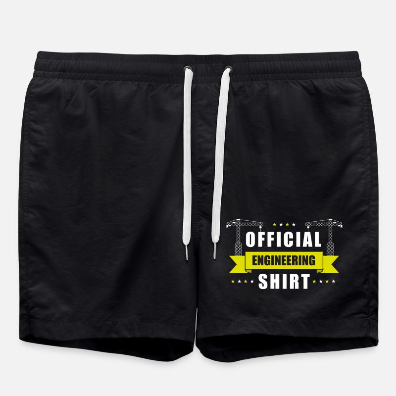 Offizielles Ingenieursshirt Baukonstruktion - Badeshorts - Schwarz