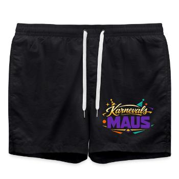 Cadeau du costume mignon de la Souris de Carnaval - Short de bain - noir - Devant - AI Model Male 185 light (185cm)