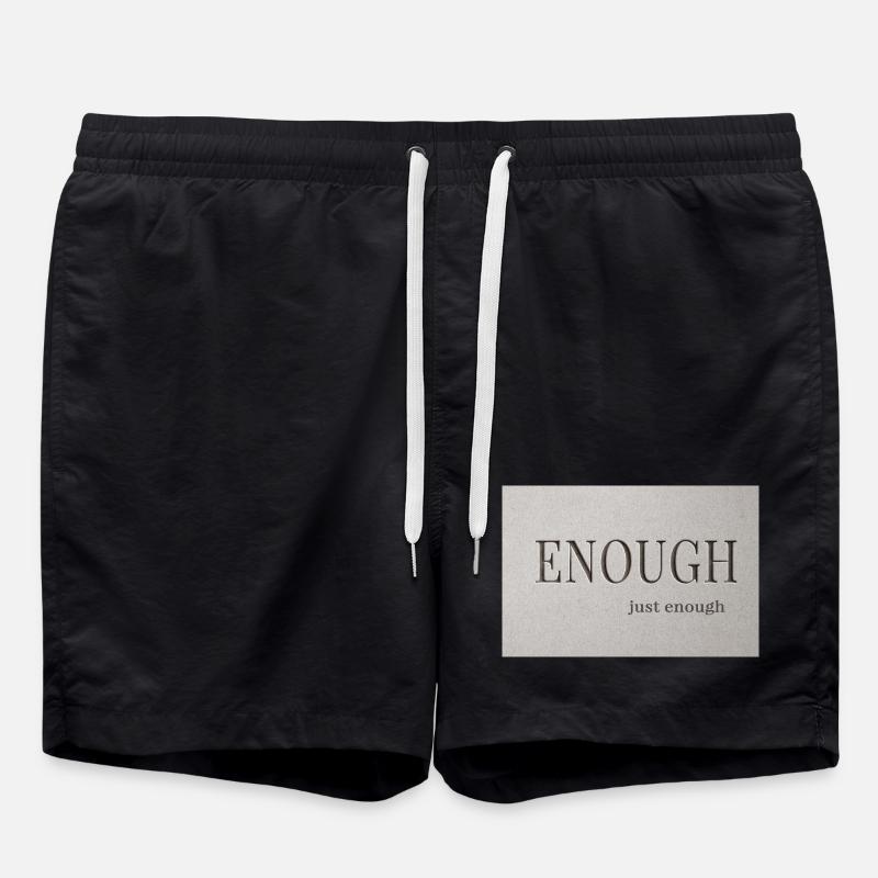 Genug – gerade genug - Badeshorts - Schwarz