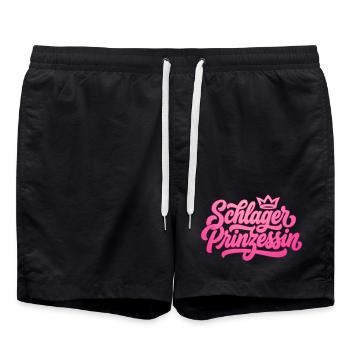 Schlagerprinzessin - Schlager Prinzessin - Swim Trunks - black - Front - AI Model Male 185 light (185cm)