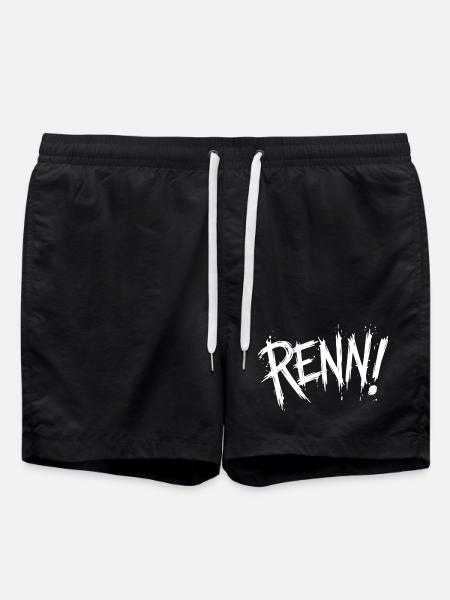 Run! (Running, running, jogging, runner) - Swim Trunks - black