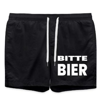 Bière - Short de bain - noir - Devant - AI Model Male 185 light (185cm)