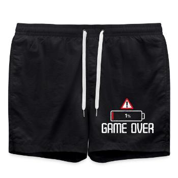 Gaming Gamer Video Games Controllers Gaming Gamers - Swim Trunks - black - Front - AI Model Male 185 light (185cm)