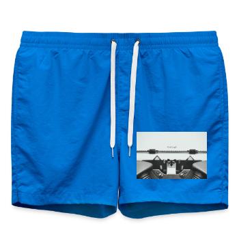 Conception d’affiche d’une première machine à écrire - Short de bain - cobalt blue - Devant