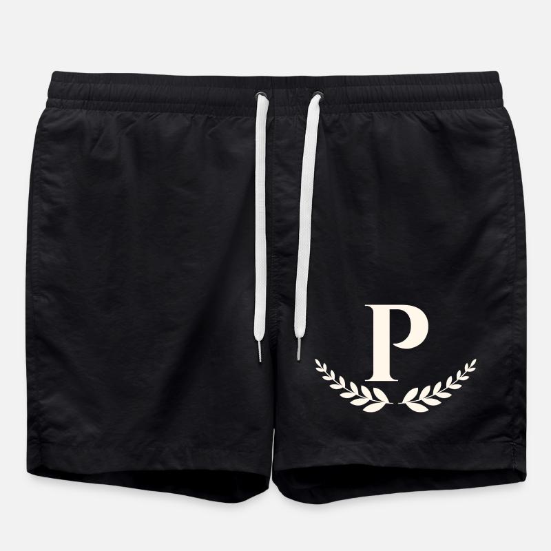 P - Badeshorts - Schwarz