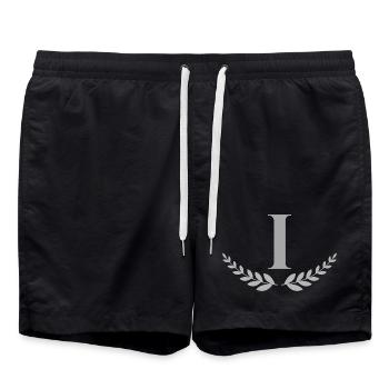 I - Swim Trunks - black - Front - AI Model Male 185 light (185cm)