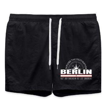 Berlin - Short de bain - noir - Devant - AI Model Male 185 light (185cm)