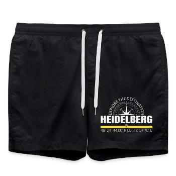 Heidelberg - Short de bain - noir - Devant - AI Model Male 185 light (185cm)