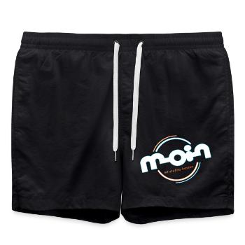 Moin - Badeshorts - Schwarz - Vorne - AI Model Male 185 light (185cm)