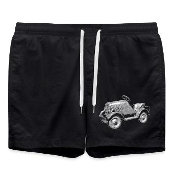 Caisse à savon - Short de bain - noir - Devant - AI Model Male 185 light (185cm)