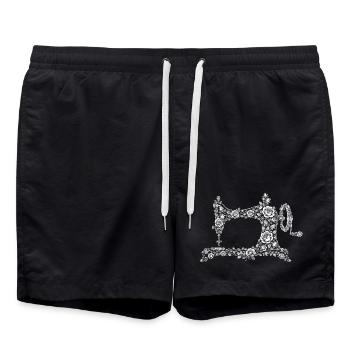 machine à coudre - Short de bain - noir - Devant - AI Model Male 185 light (185cm)