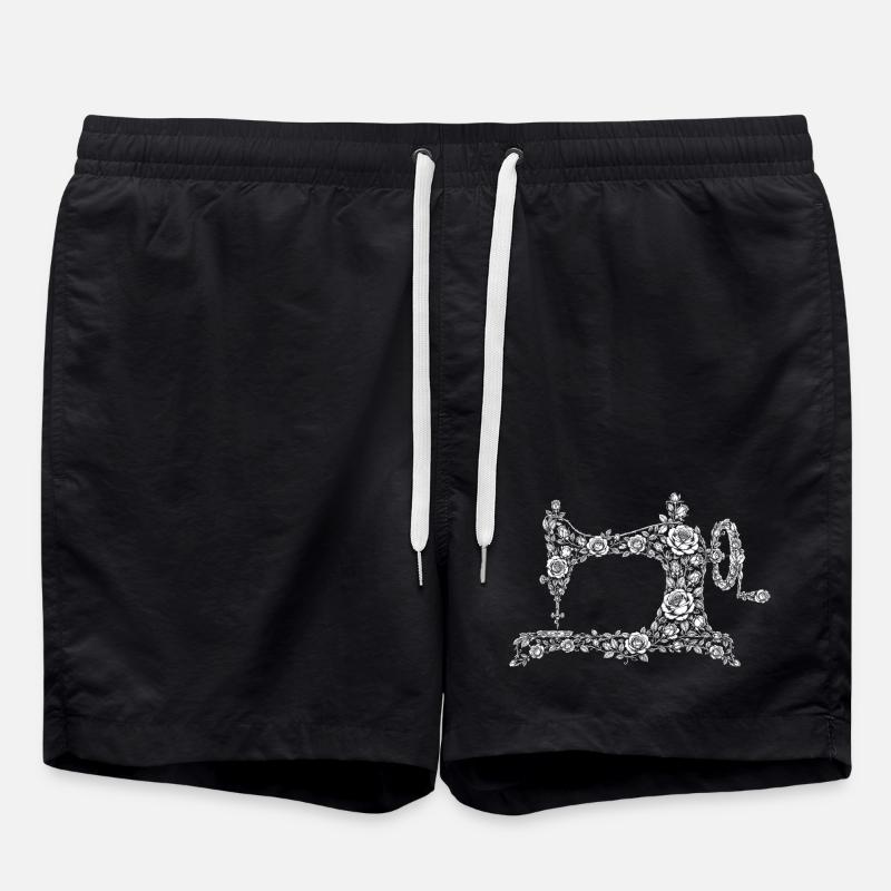 sewing machine - Swim Trunks - black