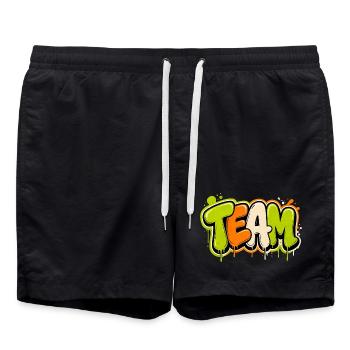 Team - Swim Trunks - black - Front - AI Model Male 185 light (185cm)