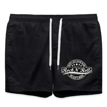 RUSTY LEES HANDGEMACHT | Rock 'n' Roll - Badeshorts - Schwarz - Vorne - AI Model Male 185 light (185cm)