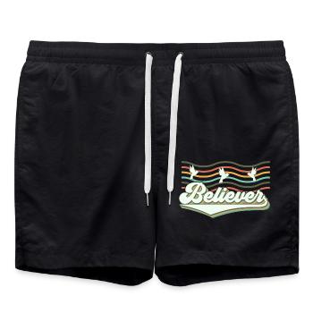 Believer - Swim Trunks - black - Front - AI Model Male 185 light (185cm)