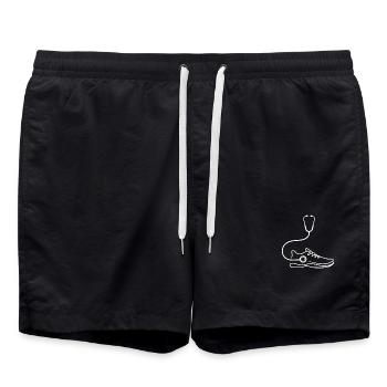 Candidature pour la santé - Short de bain - noir - Devant - AI Model Male 185 light (185cm)