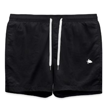 Meeresschildkröte - Badeshorts - Schwarz - Vorne - AI Model Male 185 light (185cm)