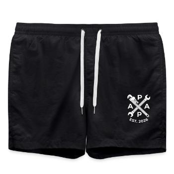 Papa_Est_2026_Cadeau_BricoleurPapa Est 2026 Cadeau - Short de bain - noir - Devant - AI Model Male 185 light (185cm)