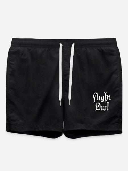 Night Owl - Swim Trunks - black