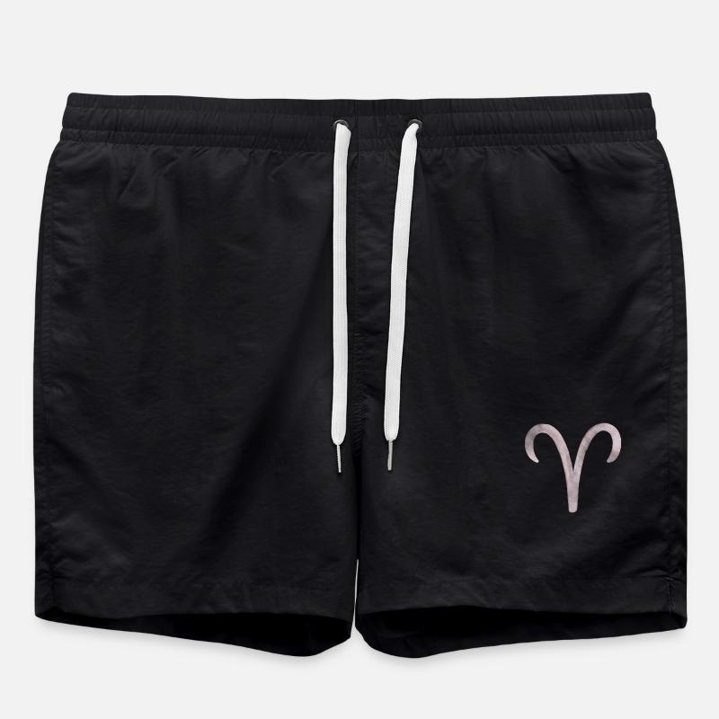 Widder - Badeshorts - Schwarz