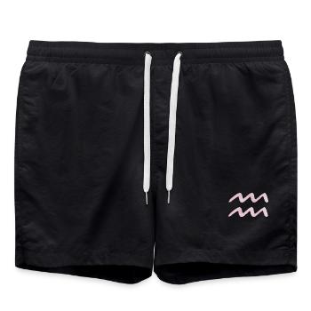 Signe du zodiaque Verseau - Short de bain - noir - Devant - AI Model Male 185 light (185cm)