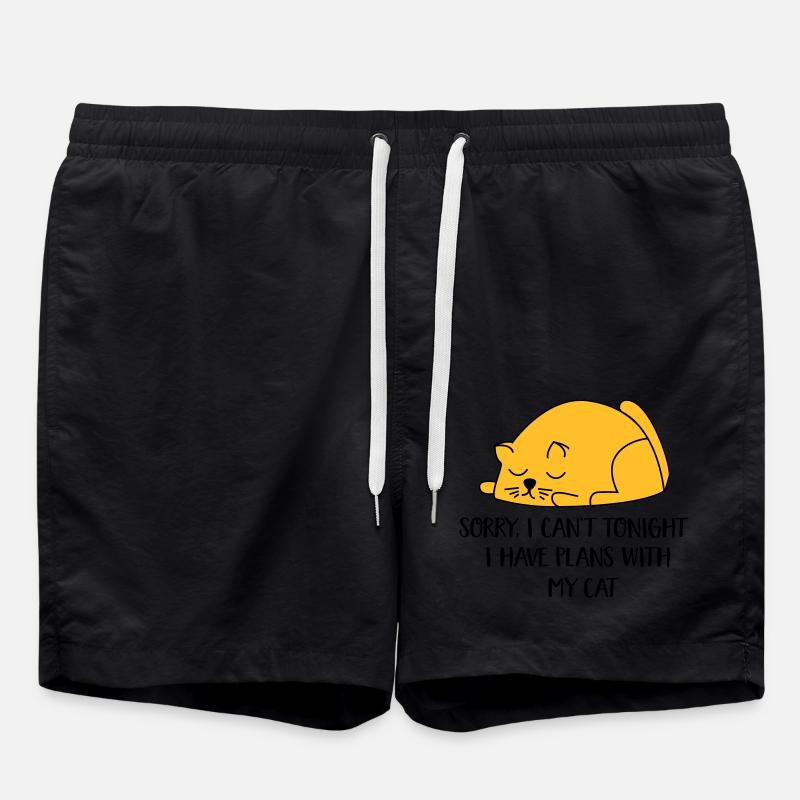 2541614 129996413 Katze - Badeshorts - Schwarz