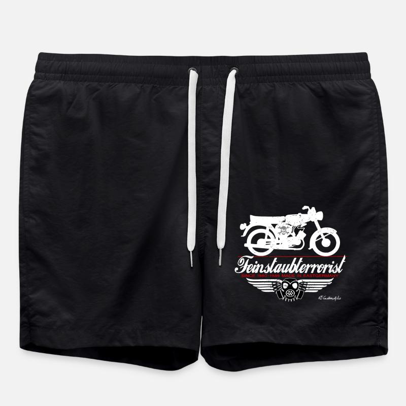 Ostmoped DDR s51 VEB Feinstaubterrorist - Badeshorts - Schwarz