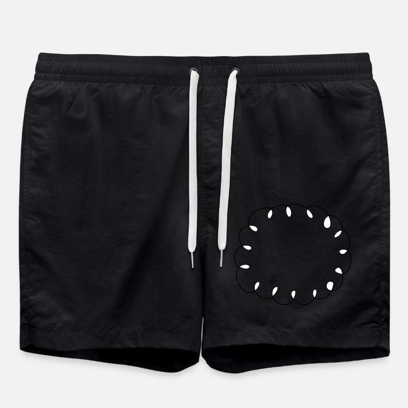 Squiggle speech bubble - Swim Trunks - black