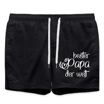 Papa - Badeshorts - Schwarz - Vorne - AI Model Male 185 light (185cm)