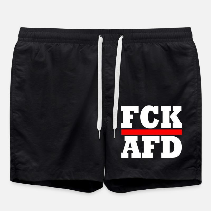 Fck afd - Swim Trunks - black