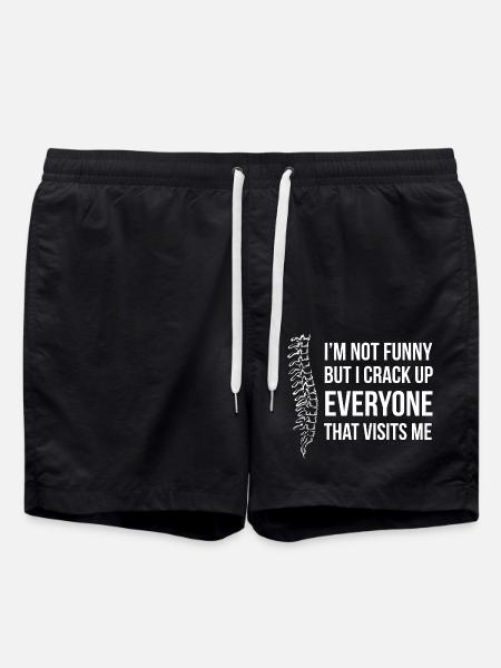 Physiotherapist Chiropractor Physiotherapy - Swim Trunks - black