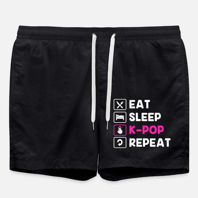 K-Pop - Short de bain - noir
