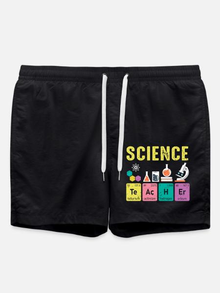 Science Teachers Regular Elements - Swim Trunks - black