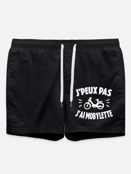 Je Peux Pas J'ai Mobylette Cadeau - Short de bain - noir