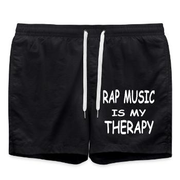 Musique - Short de bain - noir - Devant - AI Model Male 185 light (185cm)