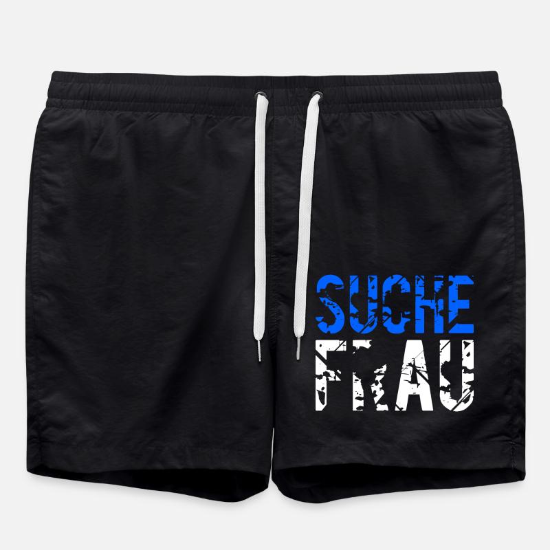 Ich such ne Frau - Badeshorts - Schwarz