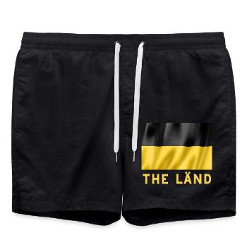 The Länd - Badeshorts - Schwarz - Vorne - AI Model Male 185 light (185cm)