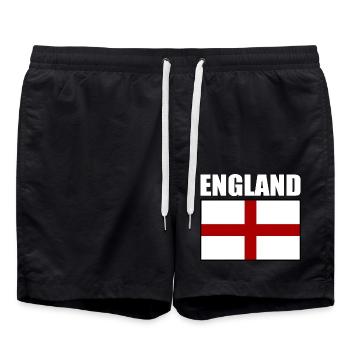 England - Swim Trunks - black - Front - AI Model Male 185 light (185cm)