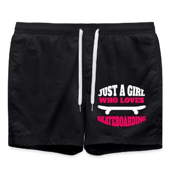 Skateboard Skater Filles Skateboard Longboard - Short de bain - noir - Devant - AI Model Male 185 light (185cm)
