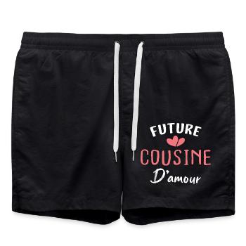 future cousine d'amour - Short de bain - noir - Devant - AI Model Male 185 light (185cm)