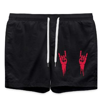 Blood Music Heavy Metal - Short de bain - noir - Devant - AI Model Male 185 light (185cm)