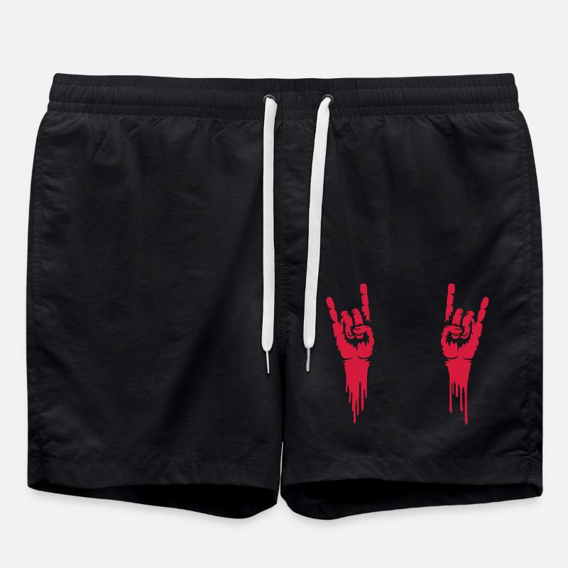 Blood Music Heavy Metal - Short de bain - noir