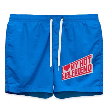 I love my girlfriend - Badeshorts - Cobalt blue - Vorne