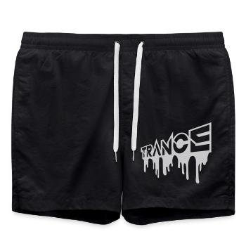 Party Design Trance Logo - Short de bain - noir - Devant - AI Model Male 185 light (185cm)