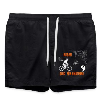Fahrrad Mountainbike Hobby Fahrradfahren - Badeshorts - Schwarz - Vorne - AI Model Male 185 light (185cm)
