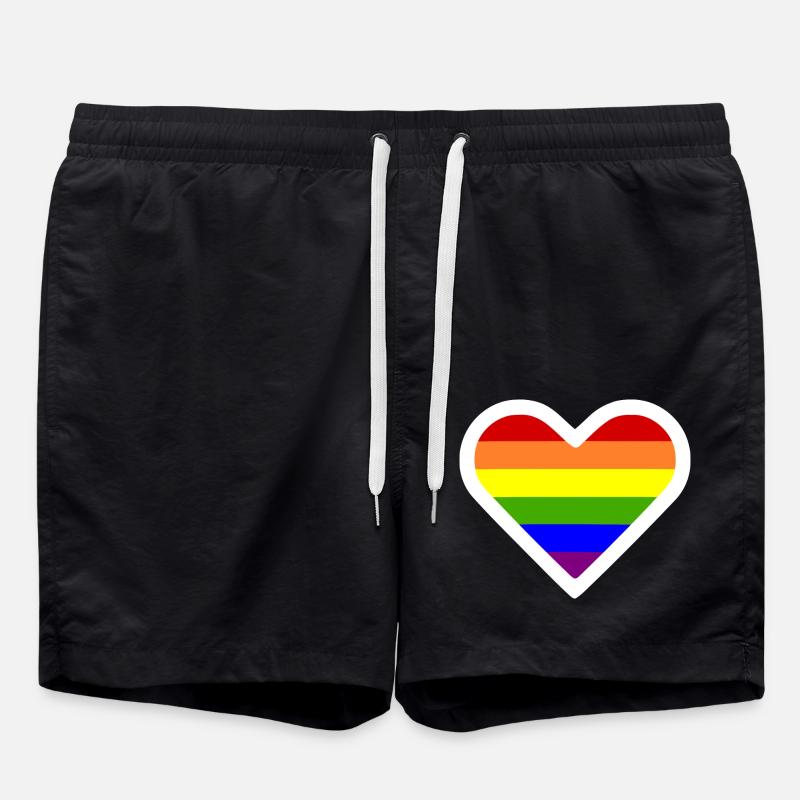 Lgbt - Badeshorts - Schwarz