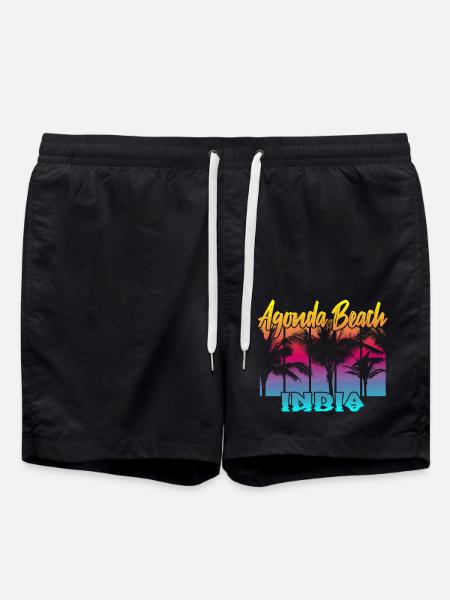 Agonda Beach India - Badeshorts - Schwarz