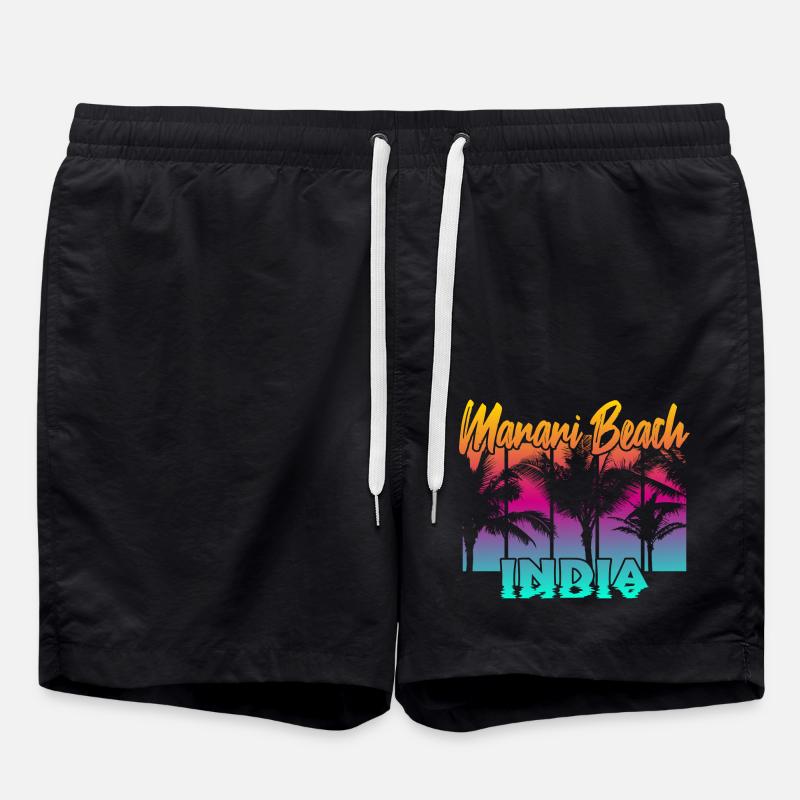 Marari Beach India - Swim Trunks - black