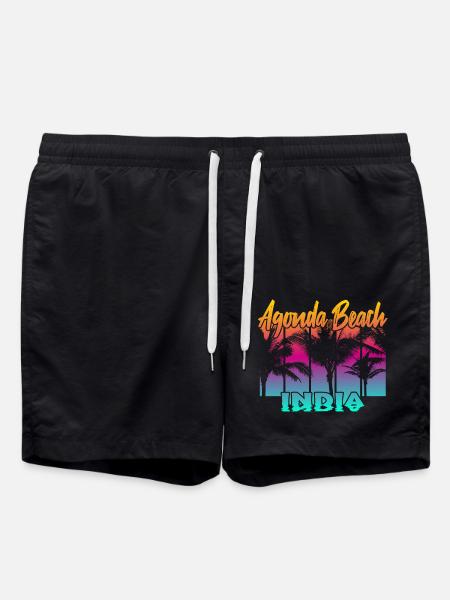 Agonda Beach India - Badeshorts - Schwarz